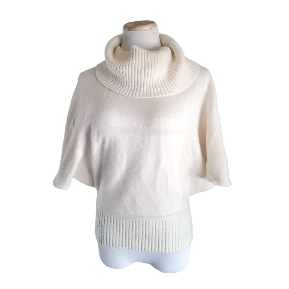 Moth for Anthropologie Cream Cowl Neck Dolman Sweater Women's X Small